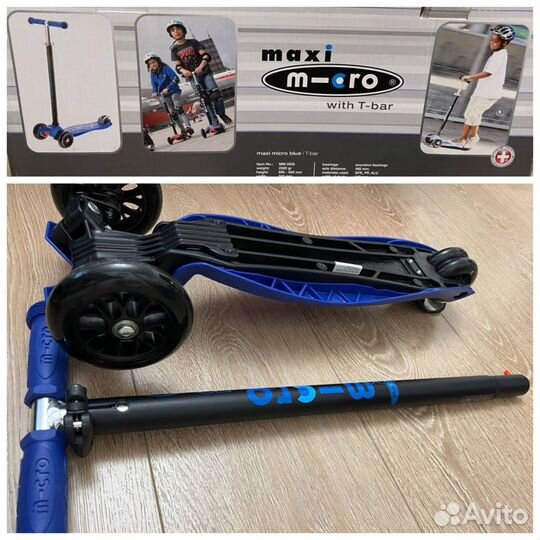 Самокат Maxi Micro Blue. Новый. Оригинал