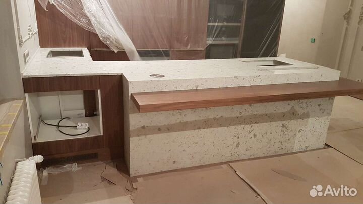 Кварцевый агломерат слэб искусственный камень