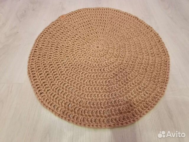 Ковер из джута круглый