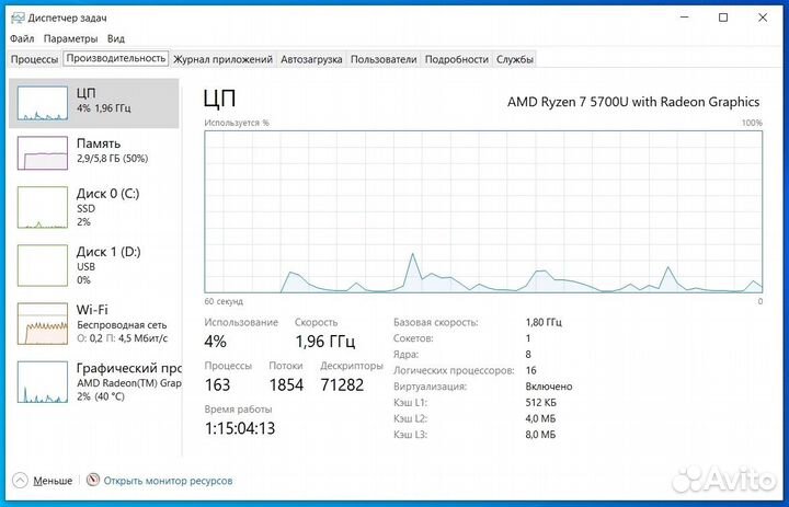 Lenovo V15 G2 ALC /Ryzen 7 5700U