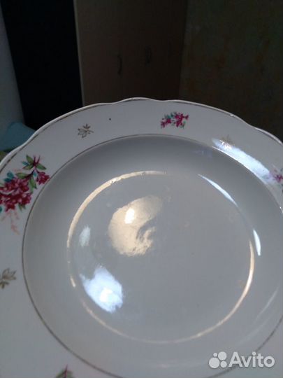 Тарелка Дулёво фарфор СССР