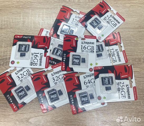 Карта памяти MicroSD 256гб новые