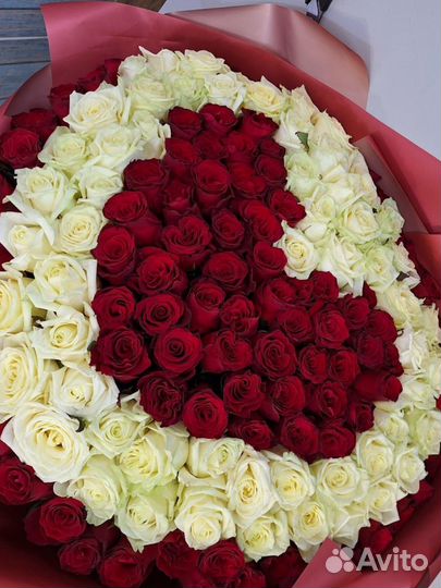 Розы сердце Чита доставка
