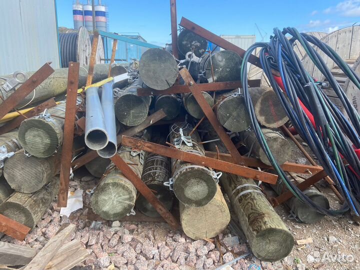 Деревянные опоры лэп