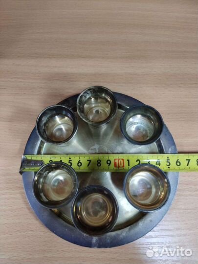 Набор стопок с подносом