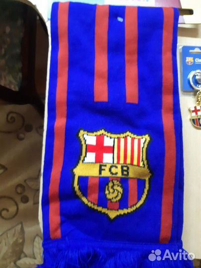 Кепка, шарф Барселона