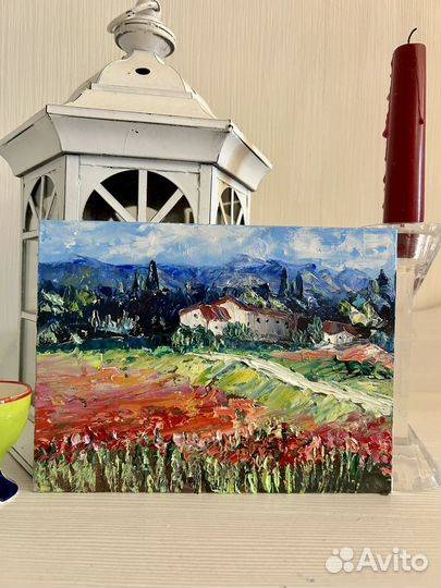 Картина маслом на холсте пейзаж