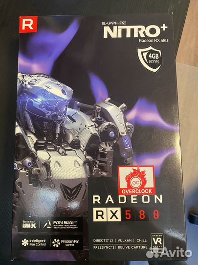 Видеокарты Sapphire Nitro+ Radeon RX 580/570 4gb