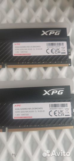 Оперативная память ddr4 2x8gb xpg