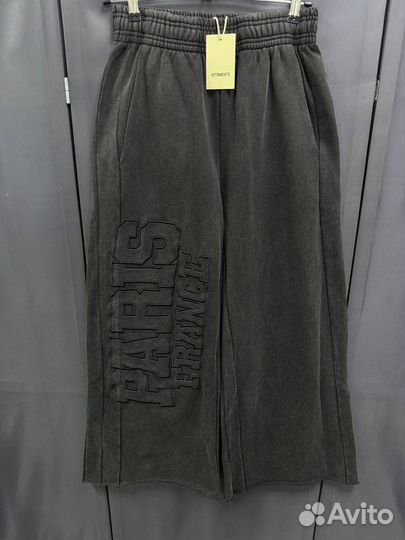 Штаны vetements широкие paris (коллекция 2024)