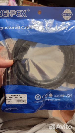 Провод кабель Behpex hdmi-DVI (24+1) L2.0M
