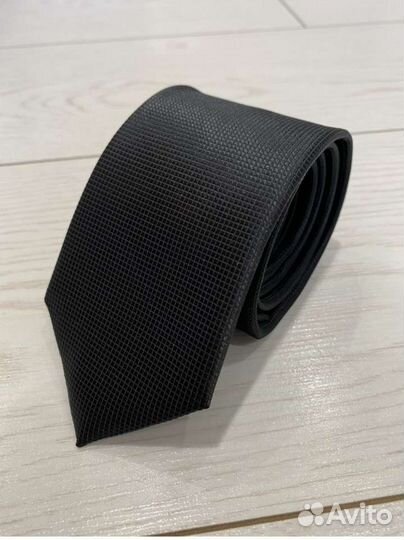 Галстук классический чёрный
