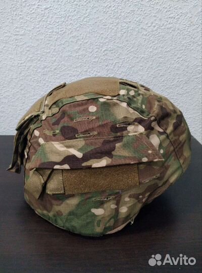 Чехол на шлем с ушами Mich мультикам, мох