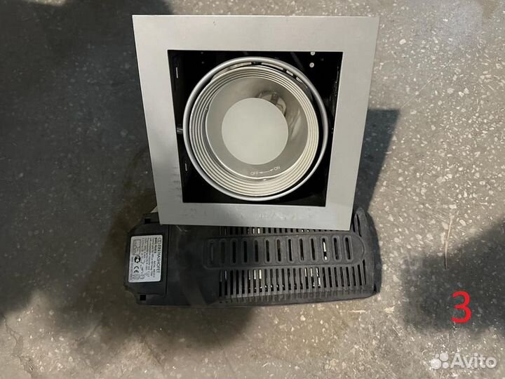 Светильник, Встраиваемый, трековый