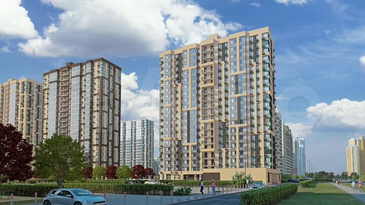 Квартира-студия, 23,1 м², 16/19 эт.