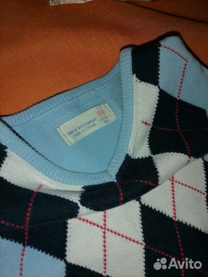 Свитер, брюки, рубашка х/б для мальчика 2года