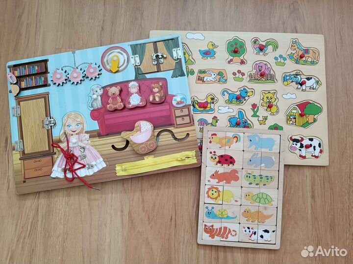 Развивающие деревянные игрушки