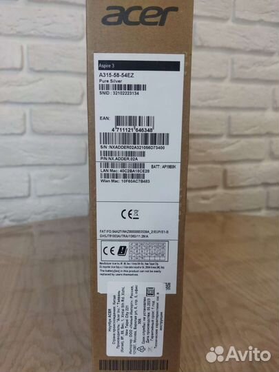 Acer новый ips/i5-1135G7/8Gb/512Gb