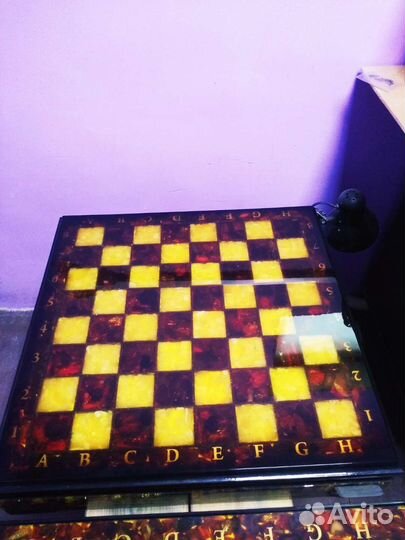 Шахматы из янтаря Гарри Поттер,янтарные шахматы