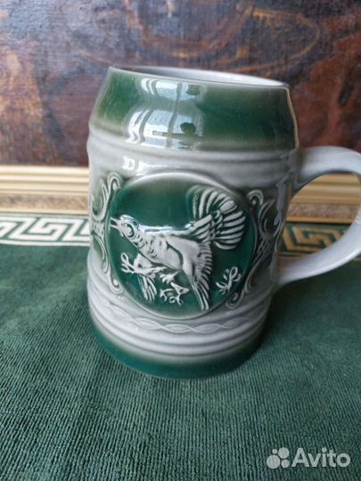 Антикварная Кружка пивная Глухарь