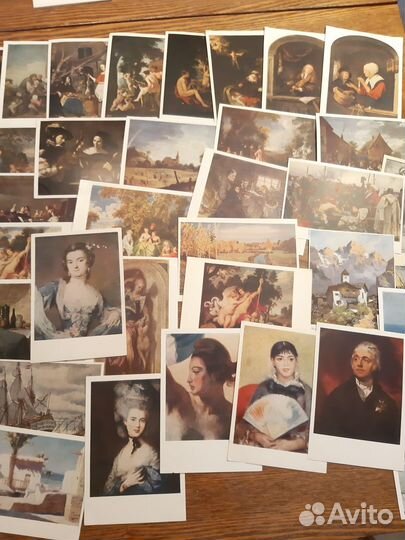 Советские открытки с репродукциями картин