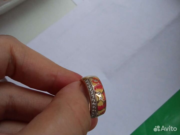 Кольцо серебро 925