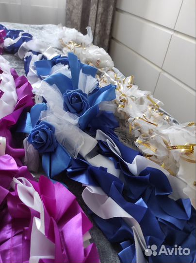 Украшения для машины на свадьбу