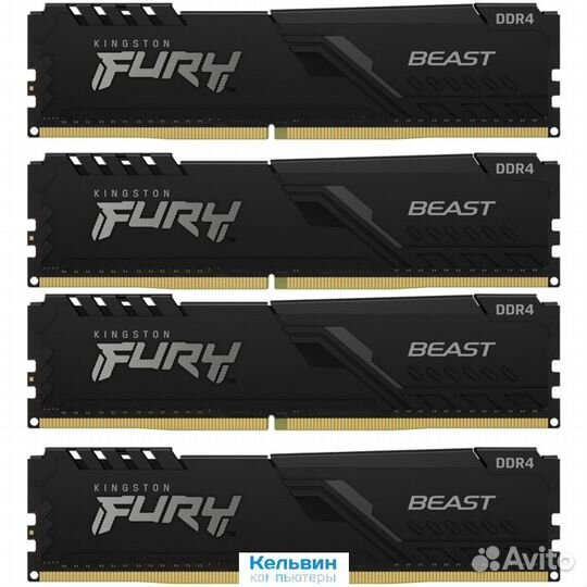 Kingston dimm 64GB 4x16Gb PC25600 DDR4 K4 KF432C16