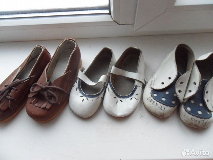 Детская обувь, ботиночки, кожа, винтаж СССР