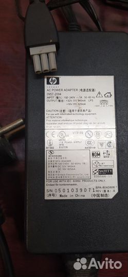 Блок питания принтера оригинал hp 0957-2094