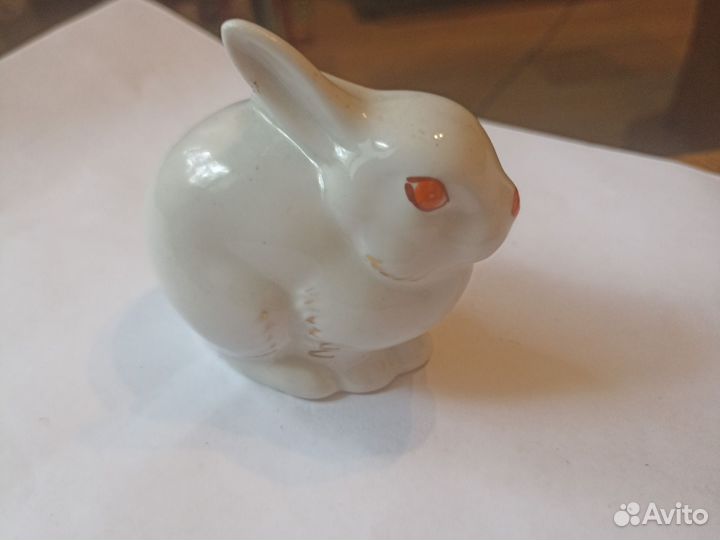 Советская фарфоровая статуэтка Заяц(Кролик)