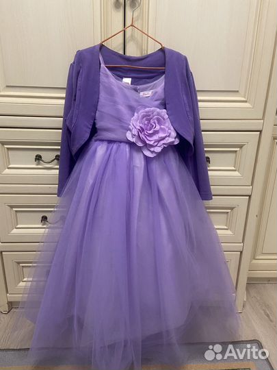 Нарядное платье с болеро на 7 лет