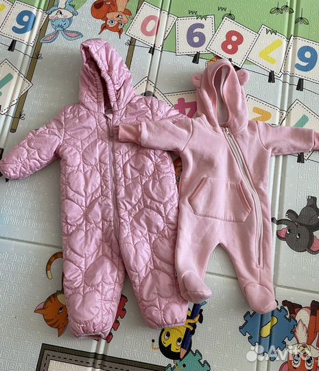 Теплые вещи для девочки 68 74