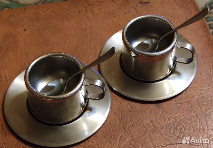 Кофейная чайная пара из нержавеющей стали