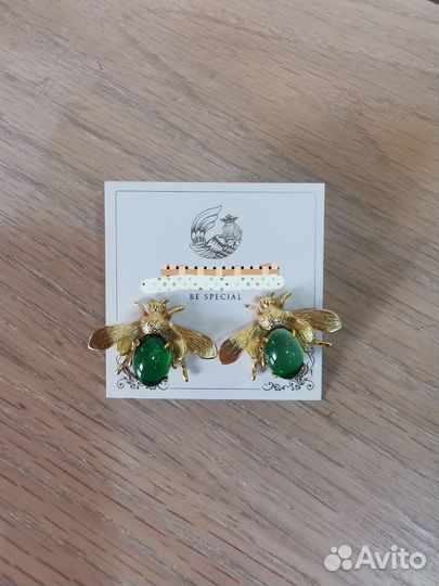 Серьги муха