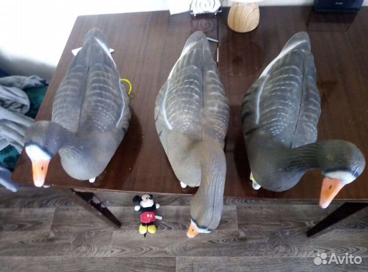 Чучела гусей плавающие,цена за 3 шт