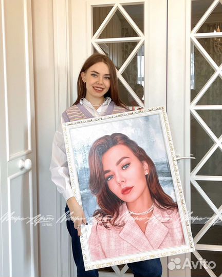Портрет по фото на холсте на заказ