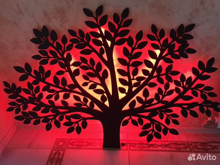 Деревянное панно- картина на стену