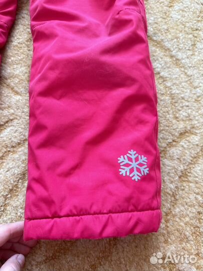 Утепленные брюки 128 для девочки