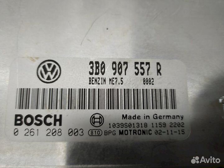 Блок управления двигателя 3B0907557R Volkswagen Pa