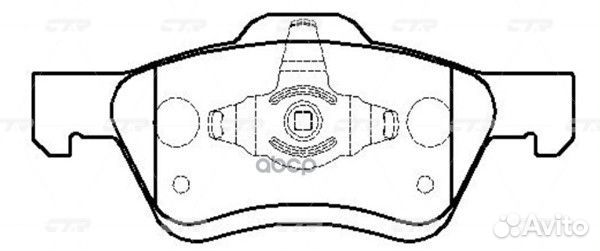 Старый номер CKF-60) Колодки тормозные GK0205 CTR