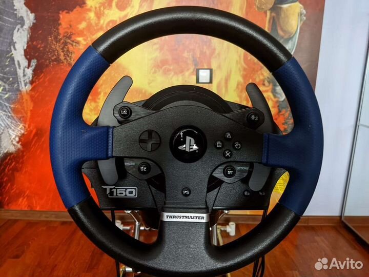 Игровой руль с педалями Thrustmaster t150