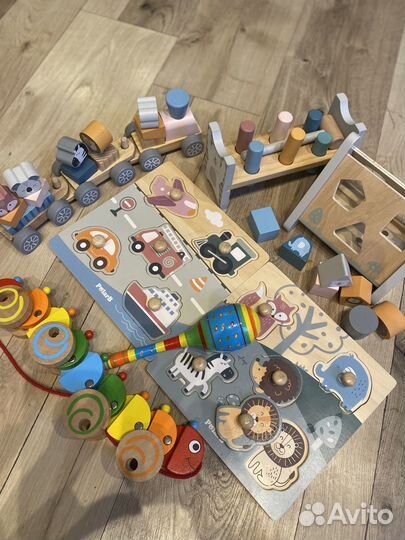 Viga развивающие игрушки деревянные