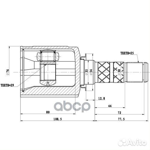 Шрус внутренний перед Z87981R Zikmar