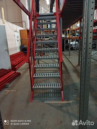 Монтаж складских стеллажей, мезонинов