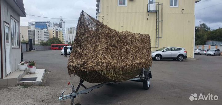 Лодка-болотоход + мотор