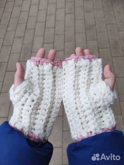 Митенки вязаные