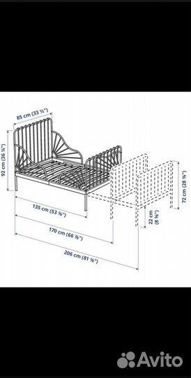 Кровать детская IKEA minnen