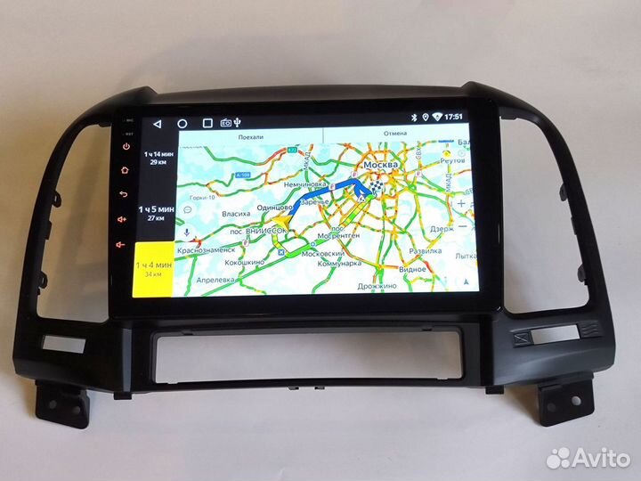 Магнитола Hyundai Santa Fe 2 Android