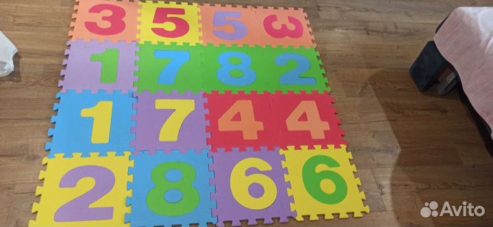 Развивающий коврик с цифрами для детей, тёплый пол